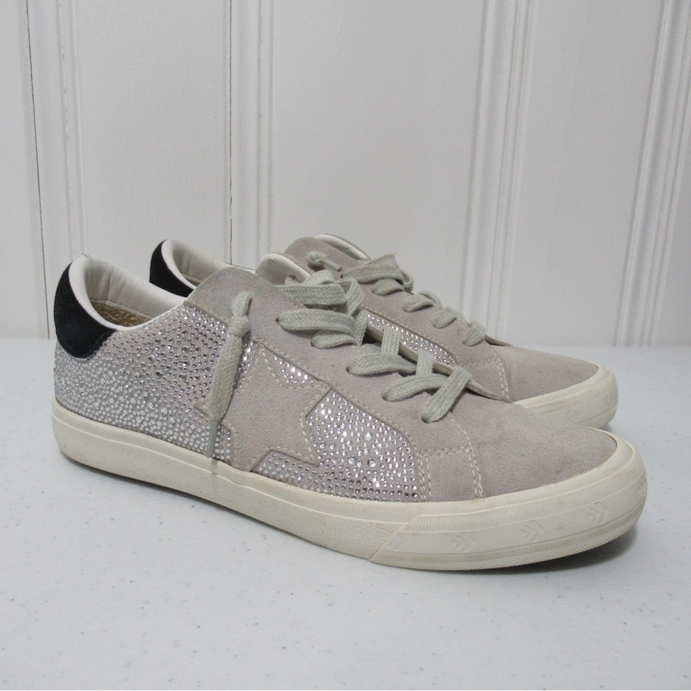 Vintage Havana Star Sneakers Silver Rhinestone Grey Multi Size 9